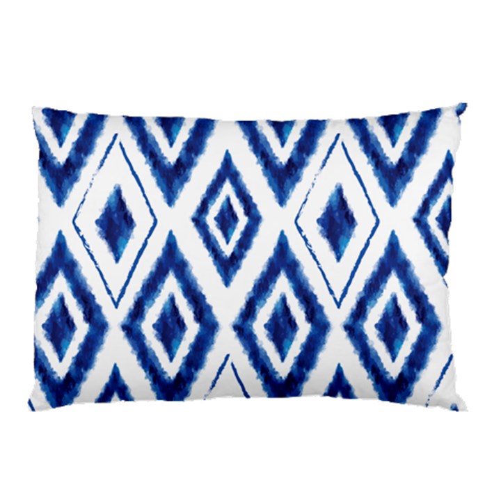 Blue Diamond Pattern Pillow Case