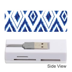 Blue Diamond Pattern Memory Card Reader (stick) by designsbymallika