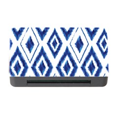 Blue Diamond Pattern Memory Card Reader With Cf by designsbymallika