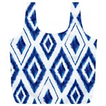 Blue Diamond Pattern Full Print Recycle Bag (XL) Front