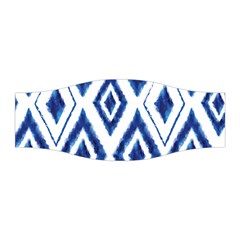 Blue Diamond Pattern Stretchable Headband by designsbymallika