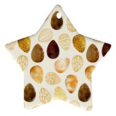 Golden Egg Easter Ornament (star) by designsbymallika