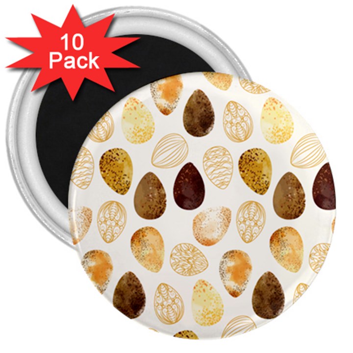 Golden Egg Easter 3  Magnets (10 pack) 