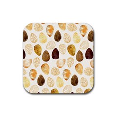 Golden Egg Easter Rubber Coaster (square)  by designsbymallika