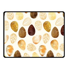 Golden Egg Easter Fleece Blanket (small) by designsbymallika