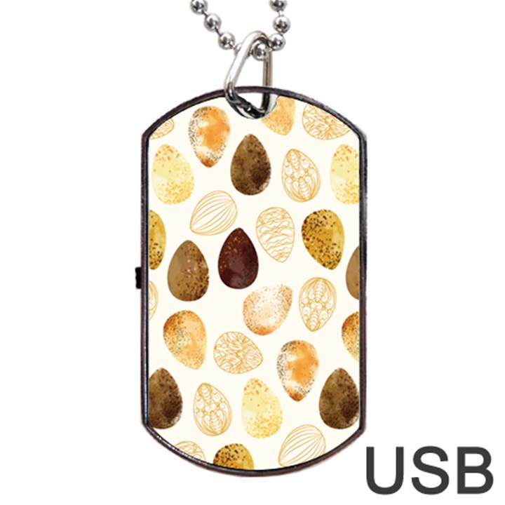 Golden Egg Easter Dog Tag USB Flash (One Side)