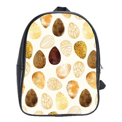 Golden Egg Easter School Bag (xl) by designsbymallika