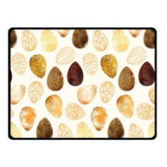 Golden Egg Easter Double Sided Fleece Blanket (small)  by designsbymallika