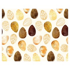 Golden Egg Easter Double Sided Flano Blanket (medium)  by designsbymallika