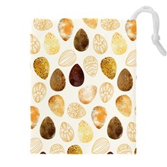 Golden Egg Easter Drawstring Pouch (4xl) by designsbymallika