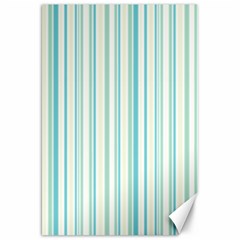 Green Stripes Canvas 20  X 30  by designsbymallika