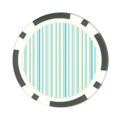 Green Stripes Poker Chip Card Guard by designsbymallika