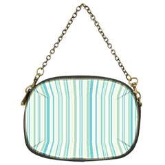 Green Stripes Chain Purse (two Sides) by designsbymallika