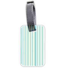 Green Stripes Luggage Tag (two Sides) by designsbymallika