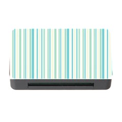 Green Stripes Memory Card Reader With Cf by designsbymallika