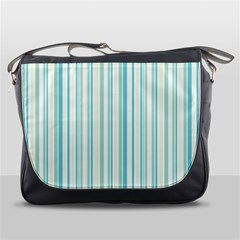 Green Stripes Messenger Bag by designsbymallika