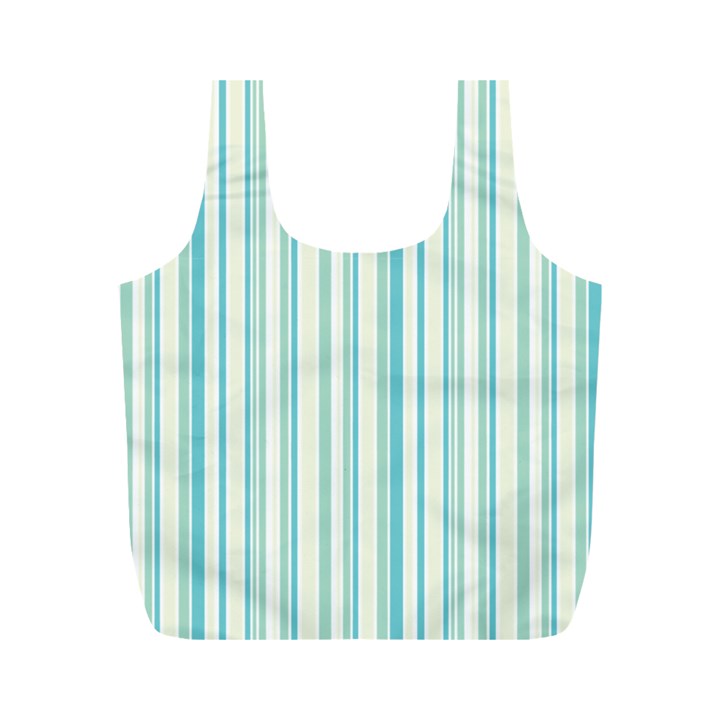 Green Stripes Full Print Recycle Bag (M)