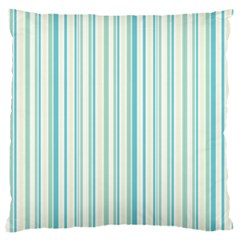 Green Stripes Standard Flano Cushion Case (two Sides) by designsbymallika