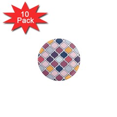 Ethnic Print Multicolor 1  Mini Magnet (10 Pack)  by designsbymallika