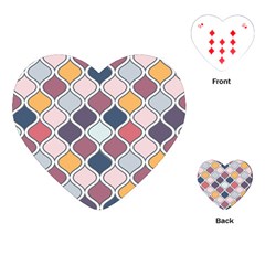 Ethnic Print Multicolor Playing Cards Single Design (heart) by designsbymallika