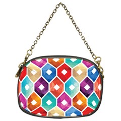 Hexagonal Color Pattern Chain Purse (one Side) by designsbymallika