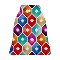 Hexagonal Color Pattern Ornament (bell) by designsbymallika