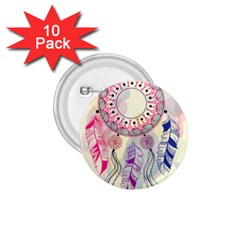 Boho Dreamcatcher Love 1 75  Buttons (10 Pack) by designsbymallika