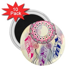 Boho Dreamcatcher Love 2 25  Magnets (10 Pack)  by designsbymallika