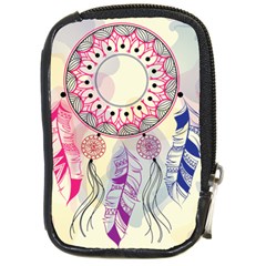 Boho Dreamcatcher Love Compact Camera Leather Case by designsbymallika