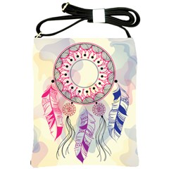 Boho Dreamcatcher Love Shoulder Sling Bag by designsbymallika