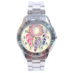 Boho Dreamcatcher Love Stainless Steel Analogue Watch by designsbymallika