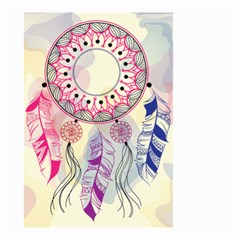 Boho Dreamcatcher Love Small Garden Flag (two Sides) by designsbymallika