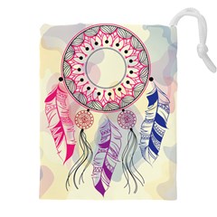 Boho Dreamcatcher Love Drawstring Pouch (4xl)