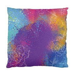 Multicolor Pastel Love Standard Cushion Case (one Side) by designsbymallika