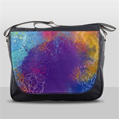 Multicolor Pastel Love Messenger Bag by designsbymallika