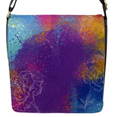 Multicolor Pastel Love Flap Closure Messenger Bag (s) by designsbymallika