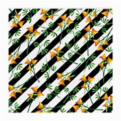 Orange Stripes Love Medium Glasses Cloth (2 Sides) by designsbymallika