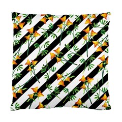 Orange Stripes Love Standard Cushion Case (two Sides) by designsbymallika