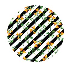 Orange Stripes Love Mini Round Pill Box (pack Of 5)