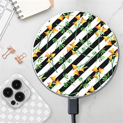 Orange Stripes Love Wireless Charger