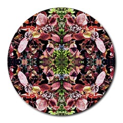 Shrubs Repeats Round Mousepads by kaleidomarblingart