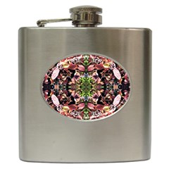 Shrubs Repeats Hip Flask (6 Oz) by kaleidomarblingart