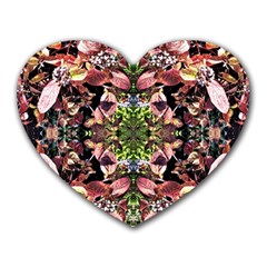 Shrubs Repeats Heart Mousepads by kaleidomarblingart