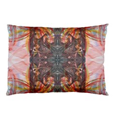 Mixed Media Art Print Pillow Case (two Sides) by kaleidomarblingart