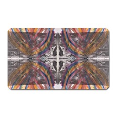 Mixed Media Symmetry Magnet (rectangular) by kaleidomarblingart