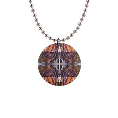 Mixed Media Symmetry 1  Button Necklace by kaleidomarblingart