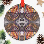 Mixed media symmetry Round Ornament (Two Sides) Back