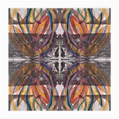 Mixed Media Symmetry Medium Glasses Cloth by kaleidomarblingart