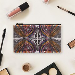 Mixed Media Symmetry Cosmetic Bag (small) by kaleidomarblingart