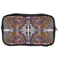 Mixed Media Symmetry Toiletries Bag (two Sides) by kaleidomarblingart